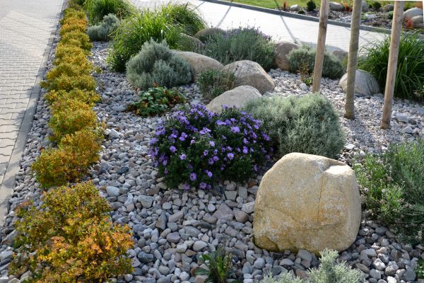 Decorative Rock Installation in Traverse City