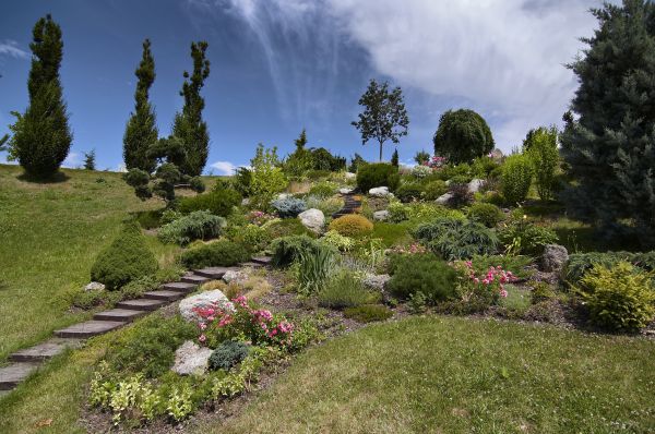 Steep Terrain Landscaping in Traverse City