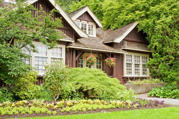 Log Home Landscaping in Traverse City