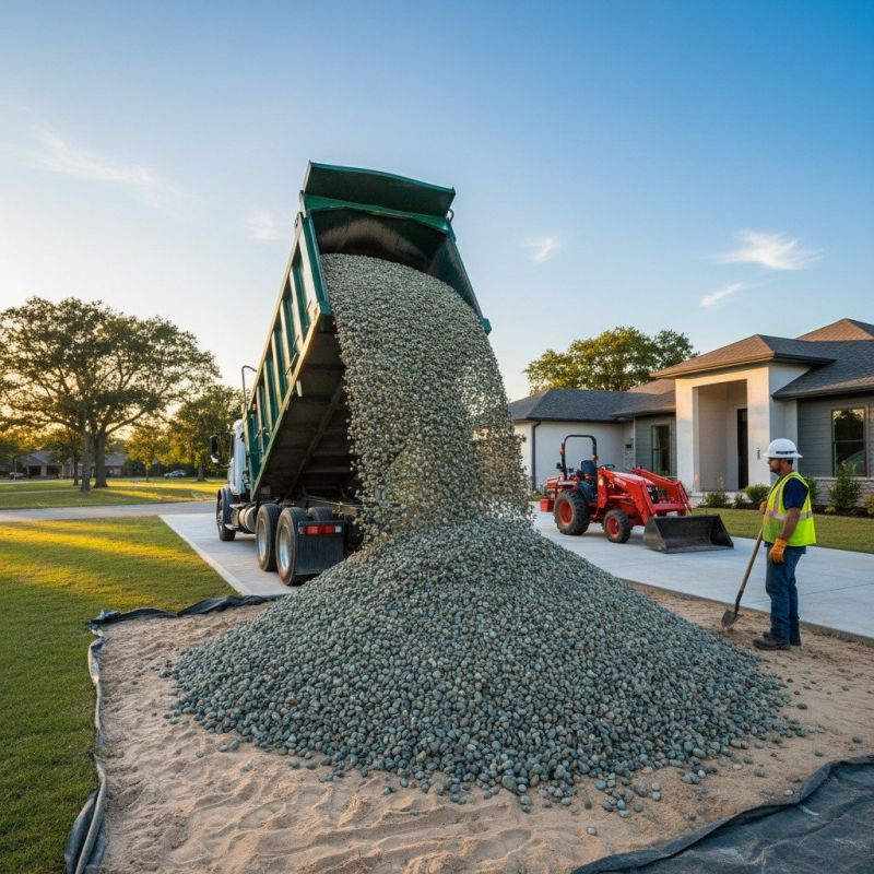 Decorative Gravel Delivery detail